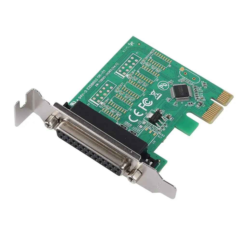 PCIe параллельный порт карты PCI Express к DB25 LPT конвертер принтера адаптер контроллер для рабочего стола с низким кронштейном