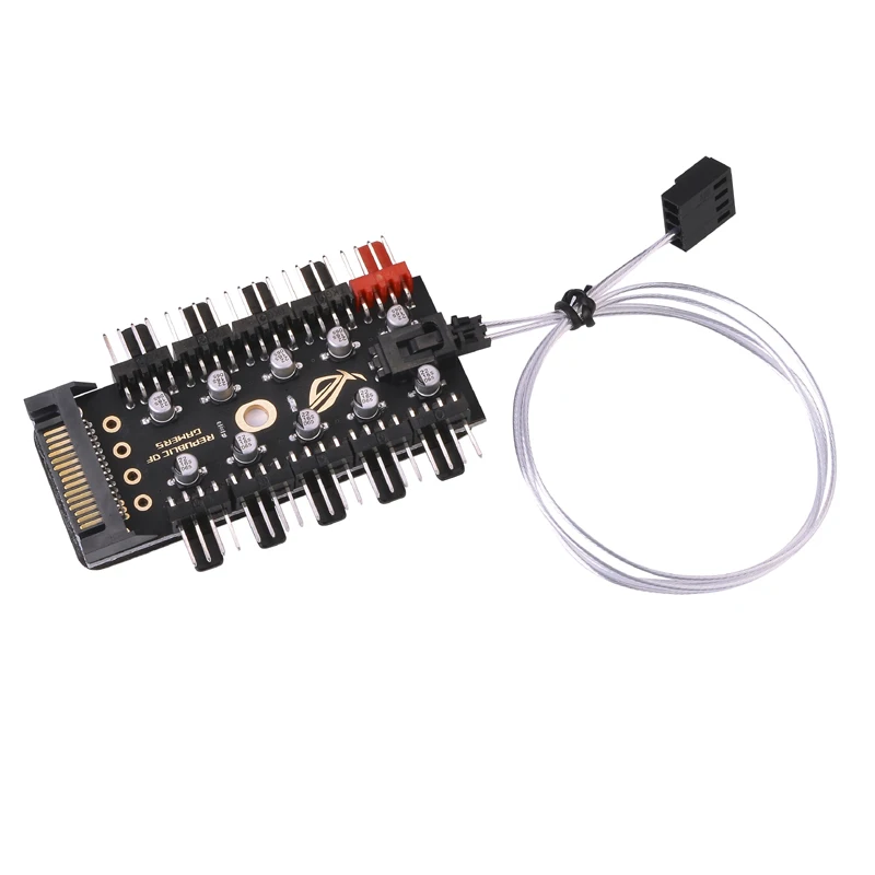 Кулер PWM 1-10 Sata Molex 4-контактный разветвитель вентилятора 12 В контроллер скорости