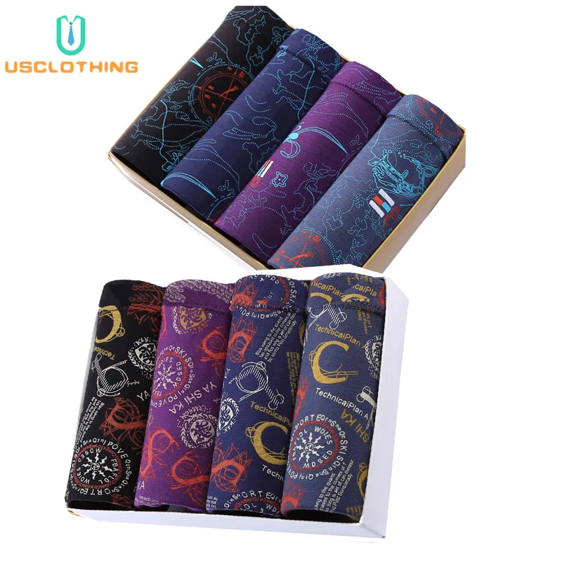 8 шт./партия мужские трусы боксеры из модала|Мужские боксеры| |