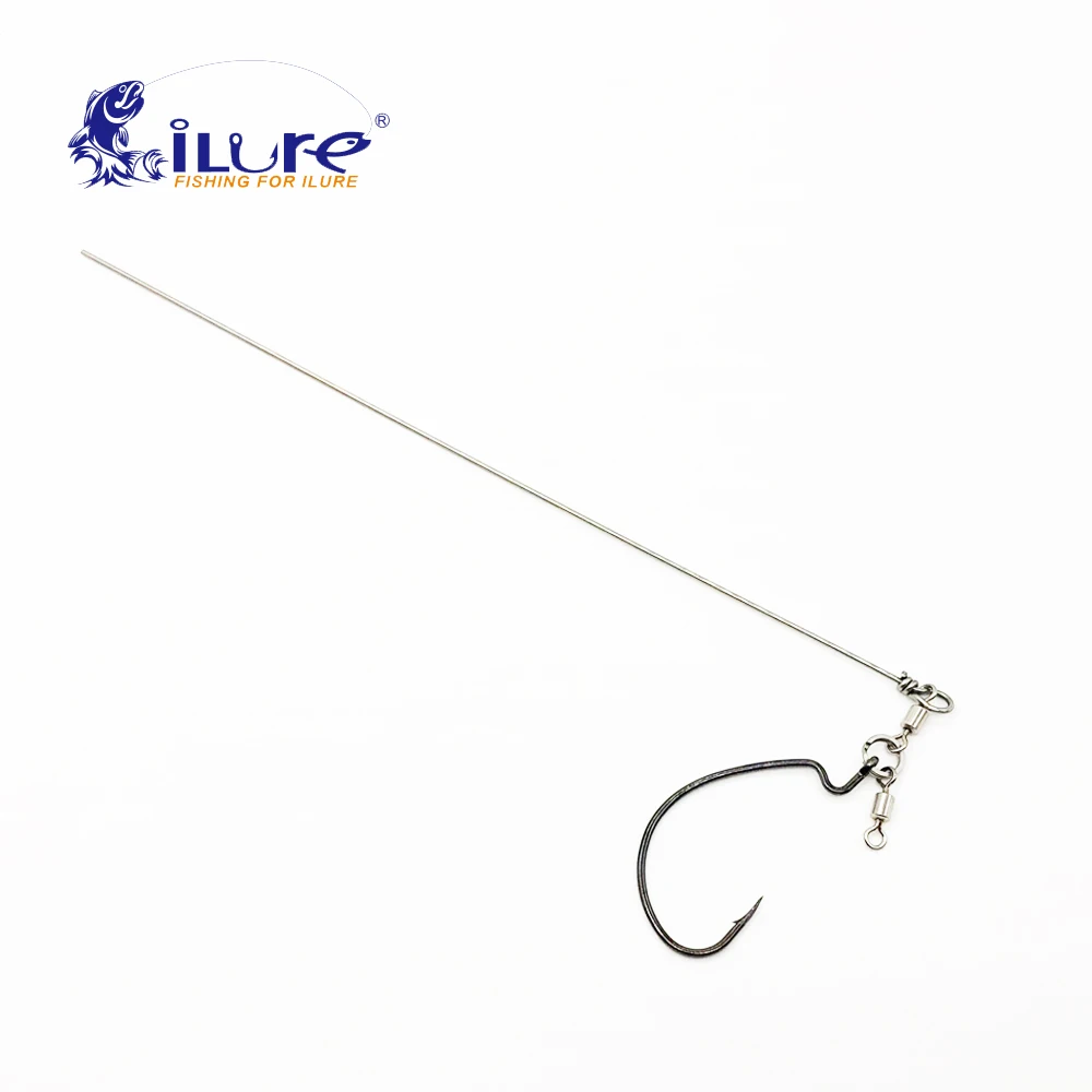 ILure 5 шт./лот, настоящая рыба, большой удар, черный удар, Delta Rig, дропшиппинг, Пробивка, вольфрам, как Токийская установка, тяжелые коврики, оплетка