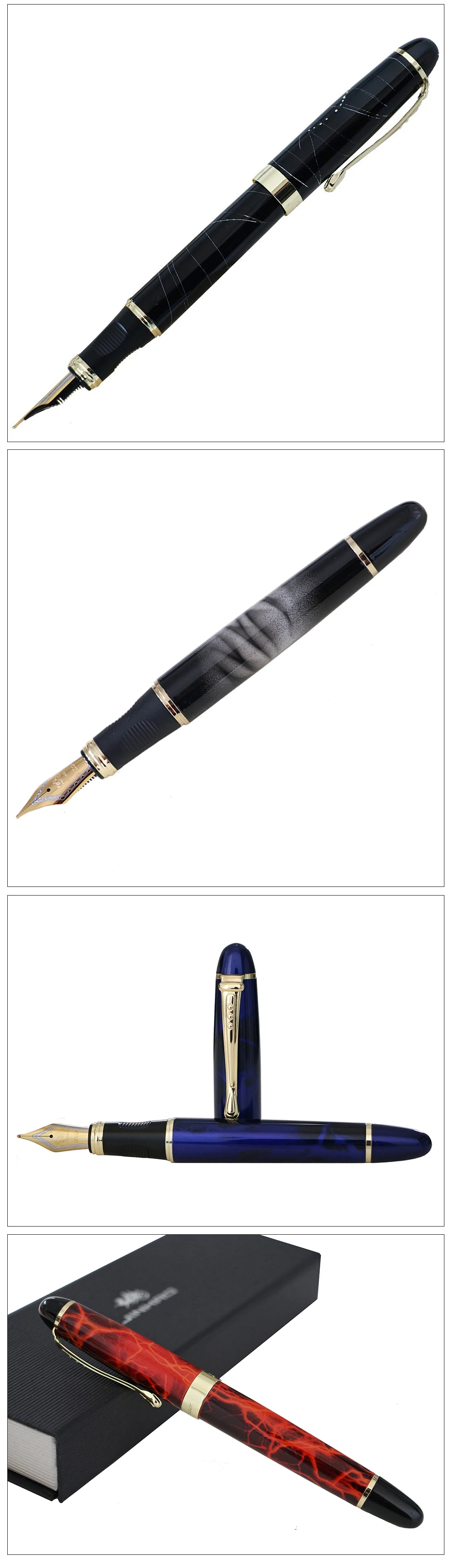 JINHAO 450 перьевая ручка 0.5MM or 1.0MM ручка чернильная перо для письма канцтовары ручки для школы