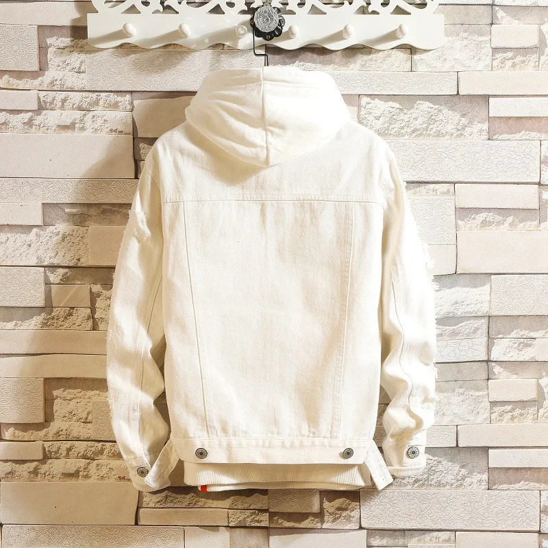 Мужская джинсовая куртка из хлопка ковбойская верхняя одежда Размер 3XL весна