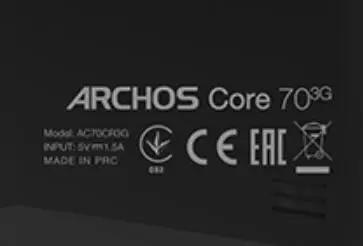 Белый сенсорный экран для Archos Core 101 3g/101 3g V2/101 4G V3/70 3g/70 3g V2 емкостный сенсорный экран панель Ремонт - Цвет: AC70CR3G   black