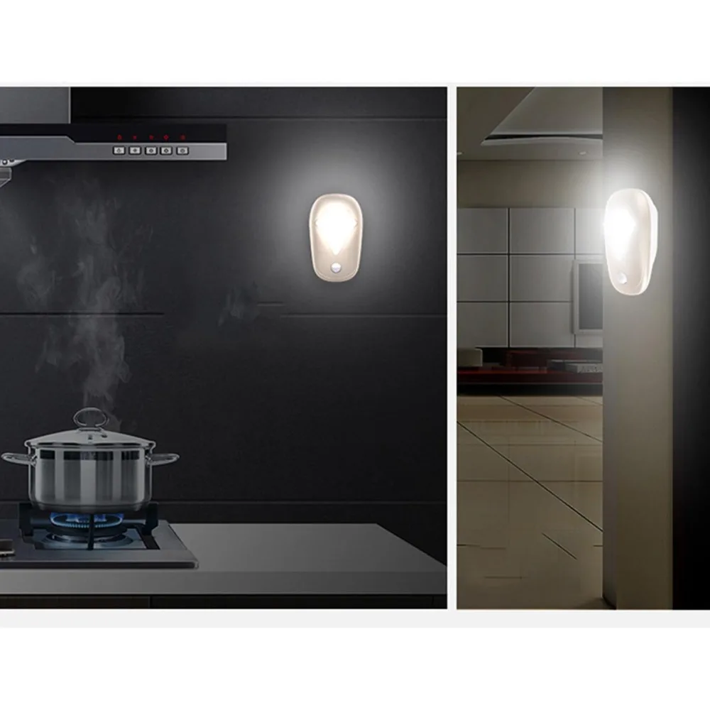 E-SMARTER 220V Automatic Smart LED Lights Control Auto Sensor Night Lighting Room Home Lamp Emergency Plug-in Wall Light | Лампы и