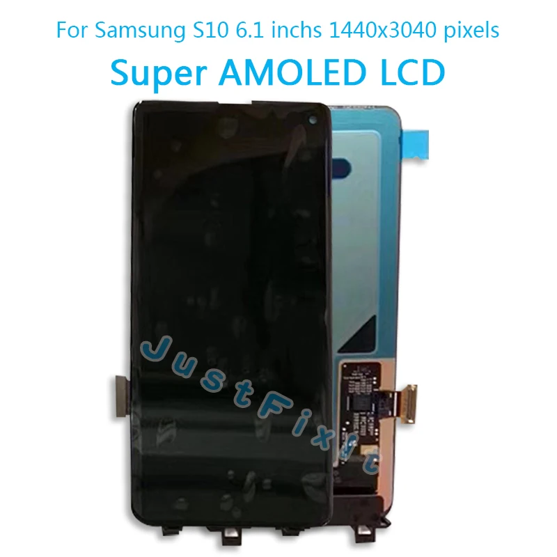 

For Samsung Galaxy S10 S10 Plus SM-G9730 G973F G973U G973N LCD Display Touch Screen Digitizer Assembly Original Super Amoled