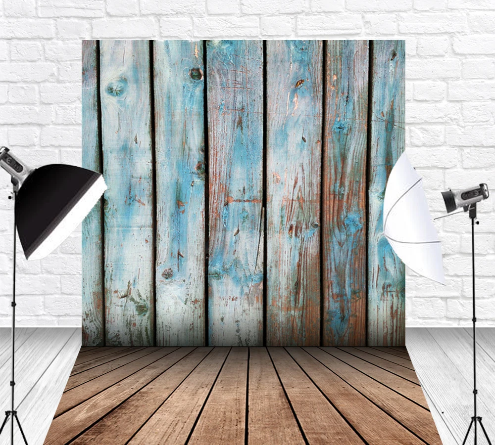 Фон для фотосъемки BEIPOTO деревянный пол коричневая серая деревянная стена