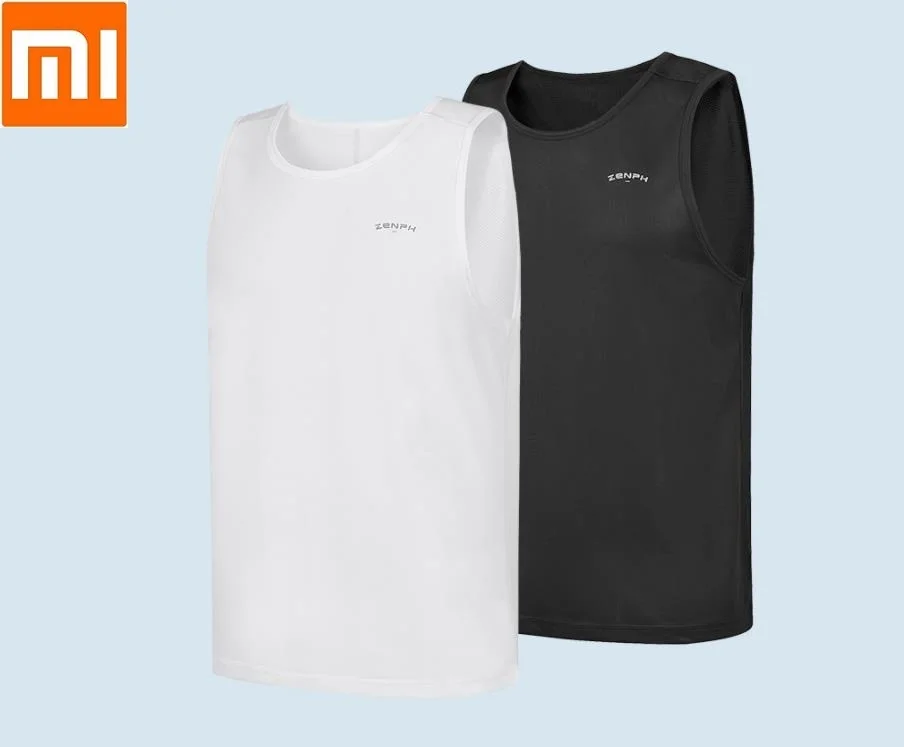 Xiaomi мужской спортивный Быстросохнущий жилет Толстовка Джемпер мягкий Быстросохнущий летний топ для фитнеса бега для мужчин