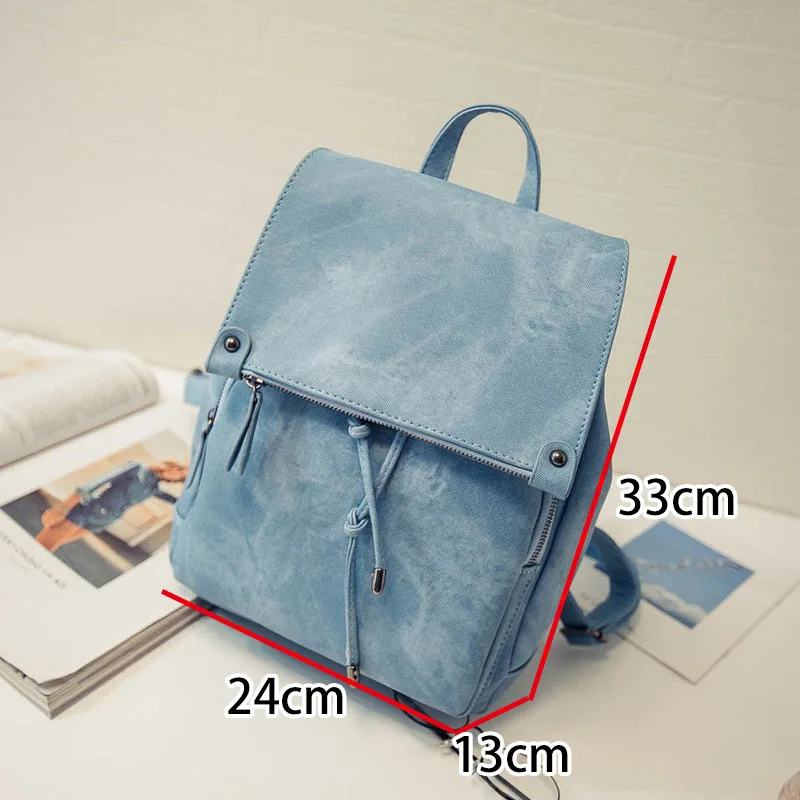 

Preppy Style Women'S Backpack Female Leather Shoulder Bag Fashion Solid Ladies School Bags For Teenage Girls Satchel Daypack