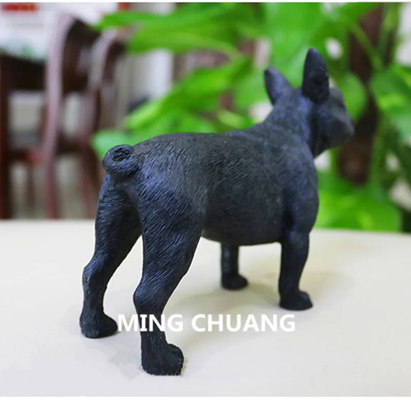 Cute Simulation Puppy Statue Medium-sized FRENCH BULLDOG Care for dogs Bust Resin Action Figure Collectible Model Toy 10.5CM | Игрушки и