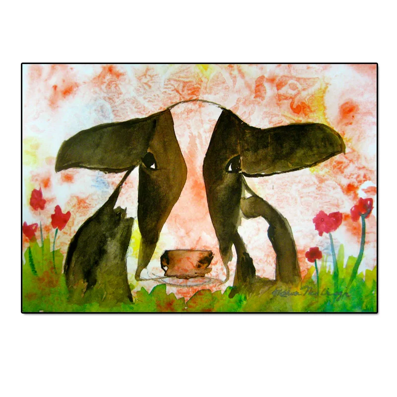 4481 RELIABLI ART Highland Cow картина с животными на холсте напечатанная настенная живопись для гостиной современные картины для украшения без рамы - Цвет: 4481