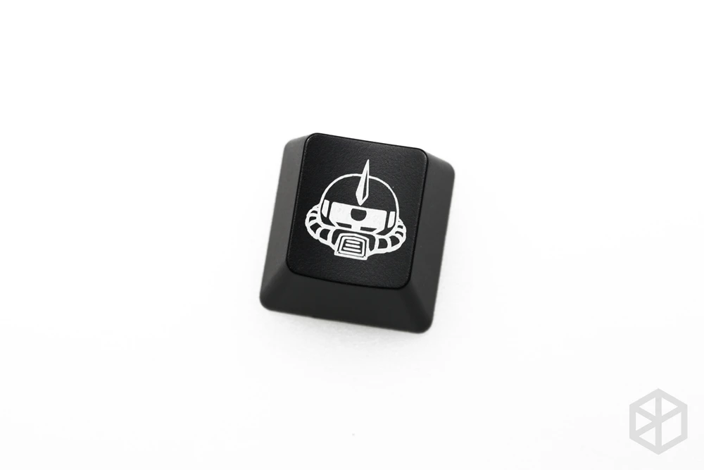 Black Zaku x1 Новинка просвечивает колпачки из АБС-пластика с гравировкой, блеск-через Страйк Фридом gundam Zaķu черного и красного цветов специальное механическое уплотнение с вращением пружины клавиатура esc r4 - Цвет: Black Zaku x1