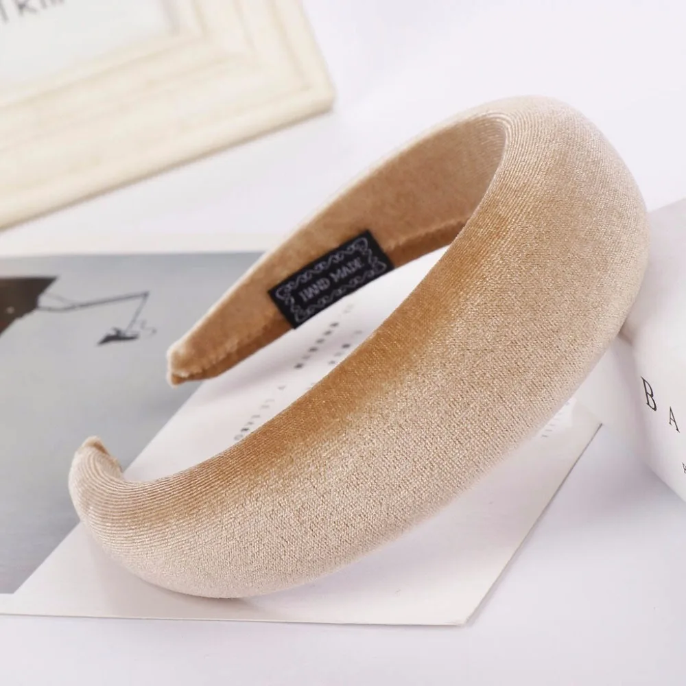 

New Women Velvet Headbands Candy Color Sponge Hair Accessories Head Band Fashion Headwear for Lady Girls