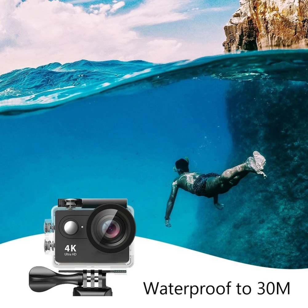 Новая горячая Экшн-камера Ultra HD 4K Регулируемая подводная спортивная камера s для плавания серфинга дайвинга