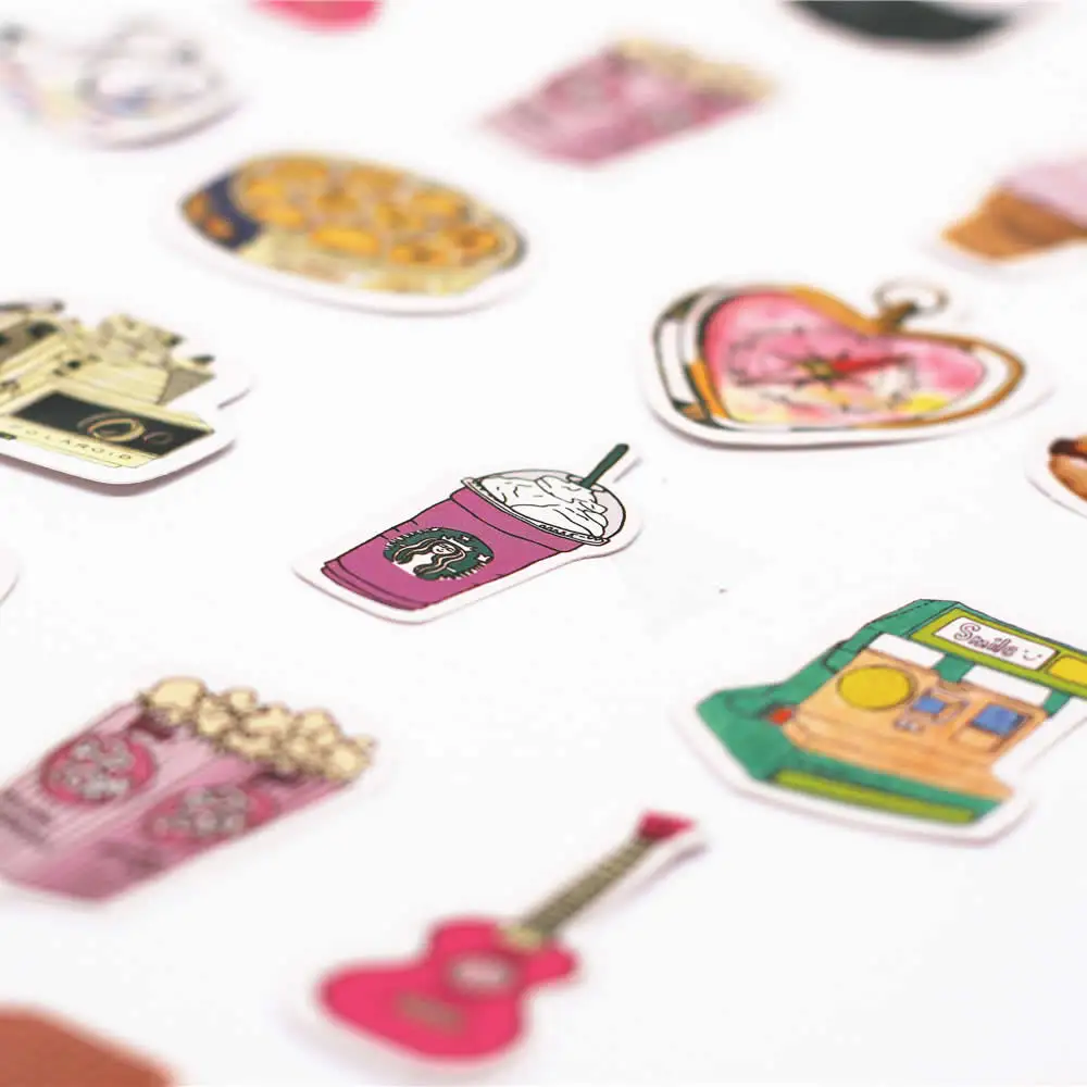45 шт. Kawaii милые маленькие свежие шаблон Decoracion журнал наклейки Скрапбукинг