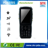 android rfid reader phone with barcode scanner rugged industrial 3g wifi bluetooth camera terminal zkc pda3501