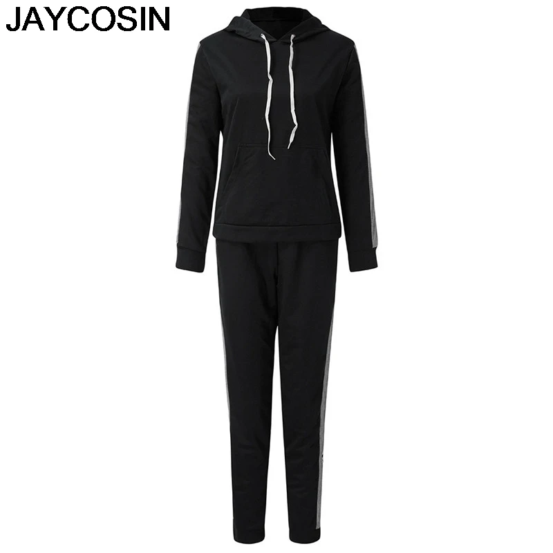 JAYCOSIN спортивный костюм для женщин модные женские повседневные спортивные топы с