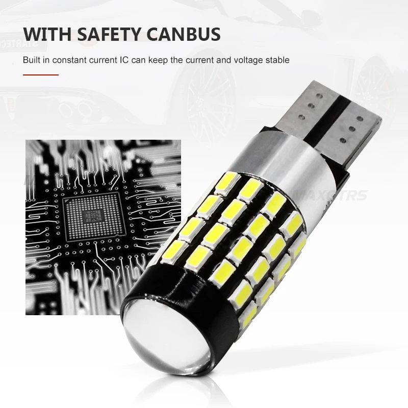 2x Высокая мощность T10 194 920 912 921 168 светодиодный Canbus экстремально яркий 54 SMD 3014 чиповые лампы для парковки автомобиля задние широкие фары