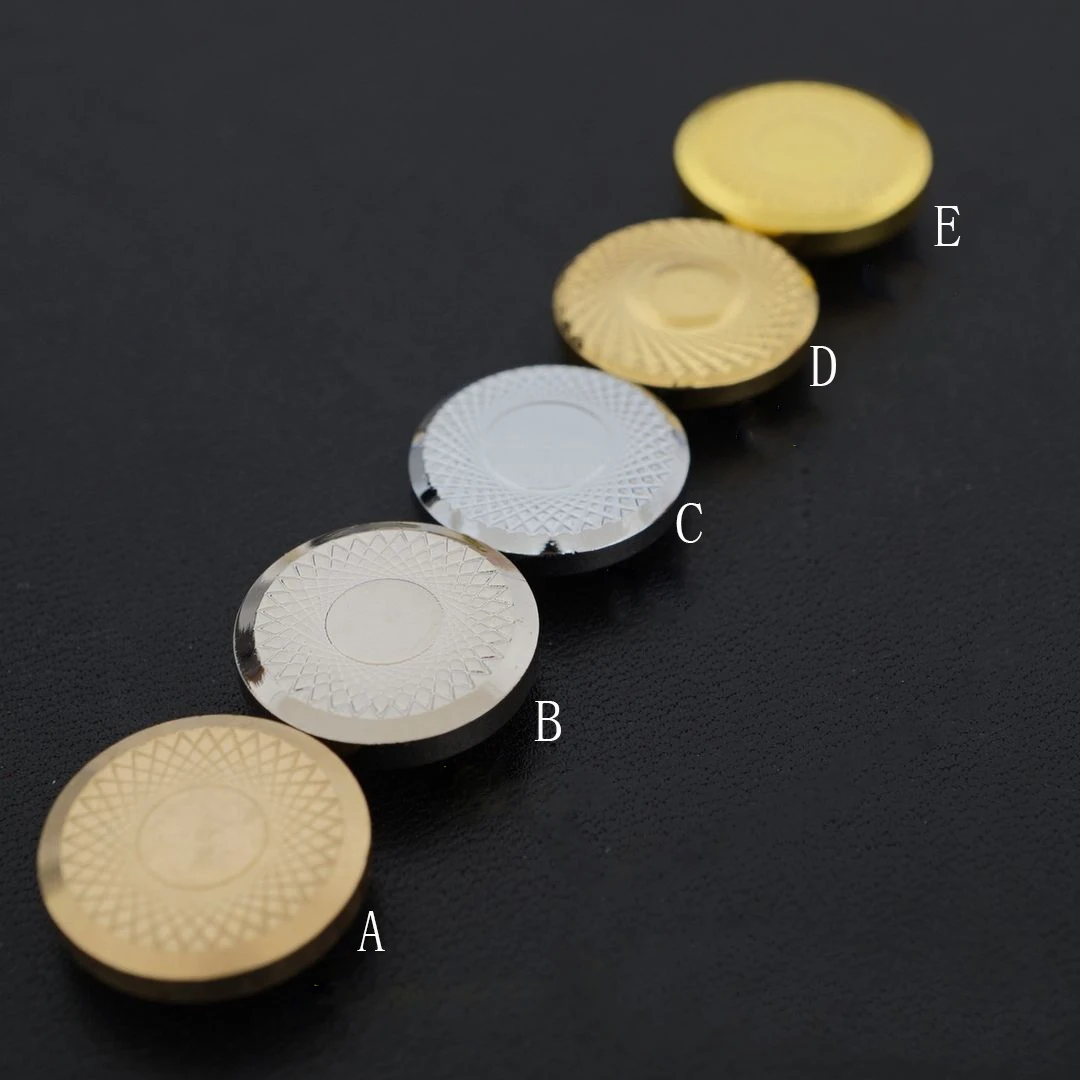 

10set/lot leather craft solid brass mesh decoration pattern simple design wallet screws button dia 16mm