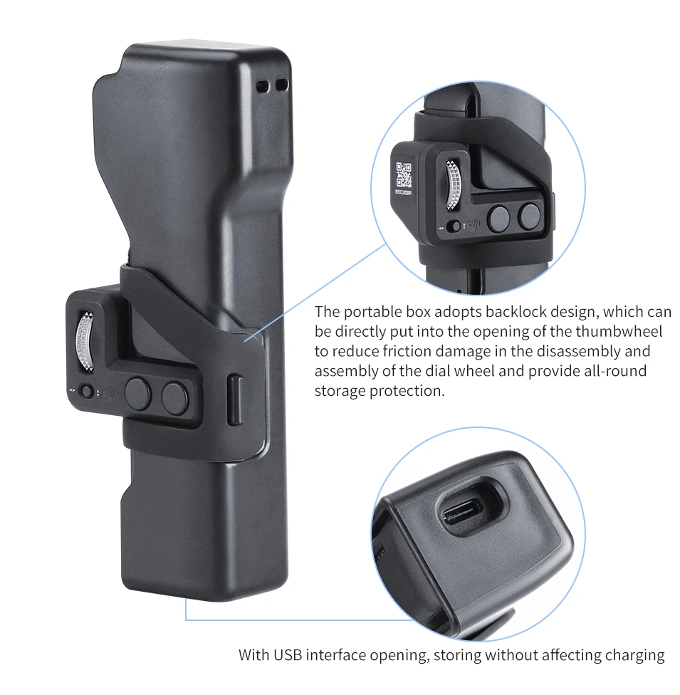 Портативный чехол для хранения с пряжкой для DJI Osmo, карманный карданный чехол для путешествий, защитный чехол для камеры с петлей для Osmo Pocket