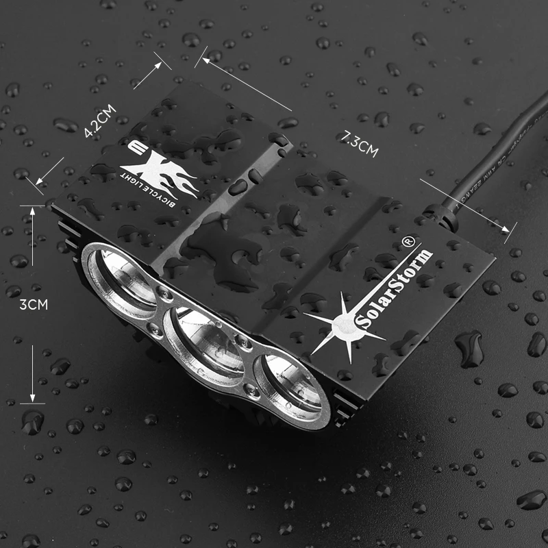 Велосипедный фонарь XM-L U2 4 режима светодиодный передний для велосипеда +