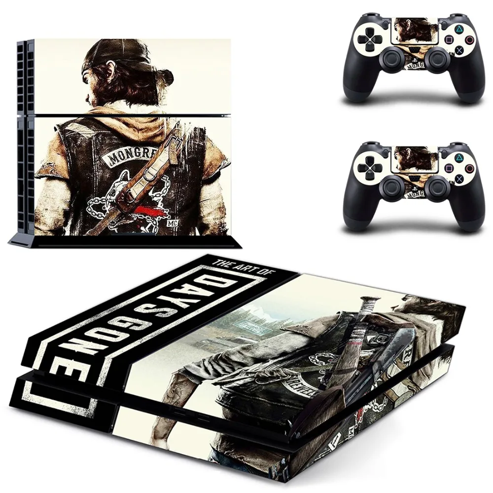 

Game Days Gone PS4 Skin Sticker Decal for PlayStation 4 for Dualshock 4 Console and 2 Controller Skin PS4 Sticker Vinyl