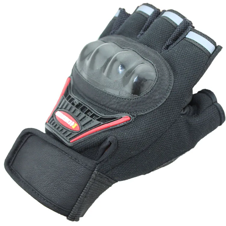 Мужские перчатки для езды на мотоцикле с полупальцами защитные лето и