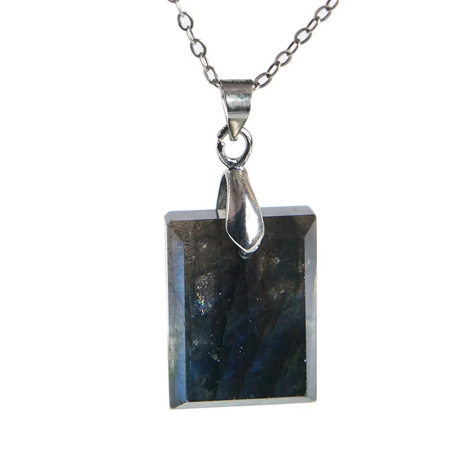 

Подлинная натуральная Лабрадорит синий свет драгоценные камни прямоугольной формы камень очарование женщин ювелирные изделия кулон 19*15*6 м...