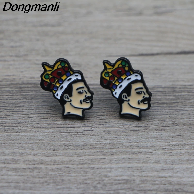 P3079 Dongmanli певица Группа Музыка искусство пирсинг серьги гвоздики милые для женщин