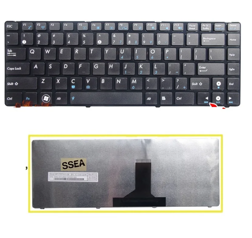 SSEA Новая Клавиатура США для ASUS X43 N82 X42J K42 K42D K42J U41 A42JC N43S B43J A43S U31S U31J U31F U35J P31S