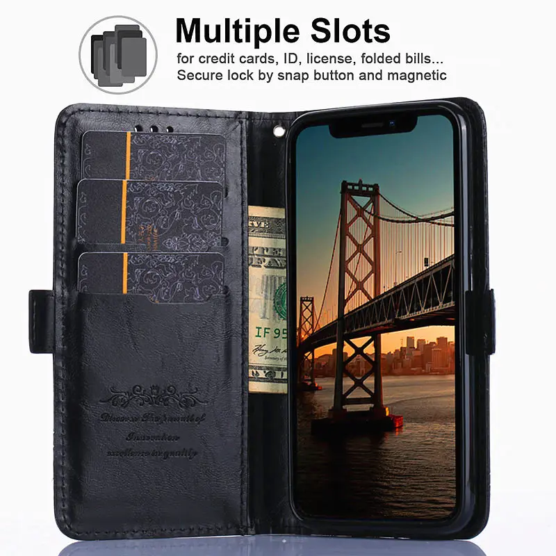 Wallet Case For Huawei P20 Plus Pro Flip PU Leather Phone Bag Honor V10 View 10 Cover Fundas With Card Slot | Мобильные телефоны и