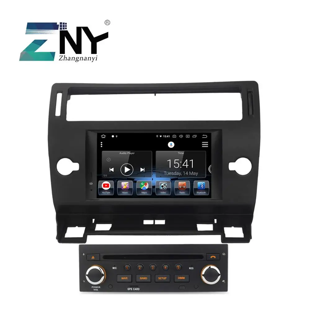 7 &quotips Android 9 0 автомобильный DVD авто радио для Citroen-C4 C-Triomphe C-Quatre 2004-2009 gps навигация FM