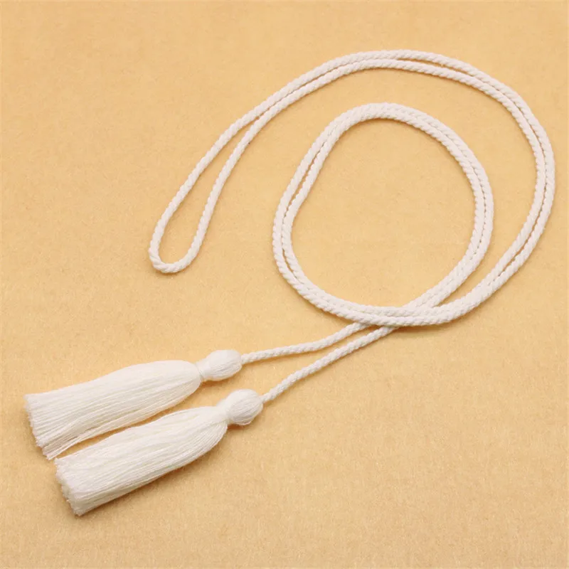 Beige 1 шт., цветная завязка Закладка, кулон, украшение для дома, сделай сам, маленькие кружевные кисточки, мяч, цветок, двойной шар, подвесная веревка - Цвет: Beige