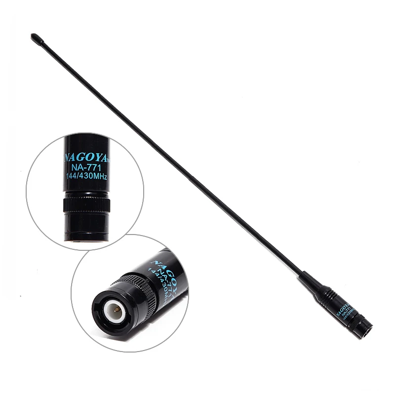 Двухдиапазонная VHF/UHF 144 МГц антенна Nagoya NA 771 BNC 430 для Baofeng TYT Wonxun Walkie Talkie Ham