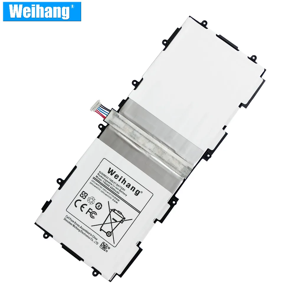Корея батарея Weihang T4500E T4500U T4500C настольная для Samsung Galaxy Tab 3 10 1 фонарь P5200 P5220 P5213 |