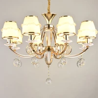 crystal chandelier modern living room chandelier glass creative personality chandelier american restaurant lamp gold chandelier