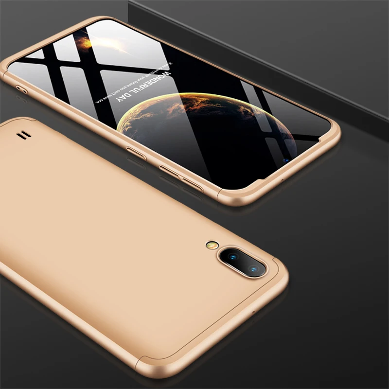 Чехол для Samsung galaxy M10 M20 M30 чехол телефона 360 бампер полная задняя крышка Роскошные