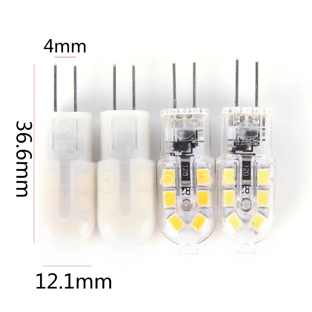 Фото 1pcs G4 2W AC/DC 12V SMD2835 Mini LED Bulb Milky/Transparent Cover Light Bombillas Replace Halogen Lamp Лампы и освещение 1pcs G4 2W AC/DC 12V SMD2835 Mini LED Bulb Milky/Transparent Cover Light Bombillas Replace Halogen Lamp Лампы и освещение