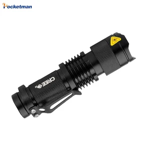 Портативный мини-фонарик Q5, светильник светодиодный фонарик, фонарик с 3 режимами масштабирования, регулируемый фокус