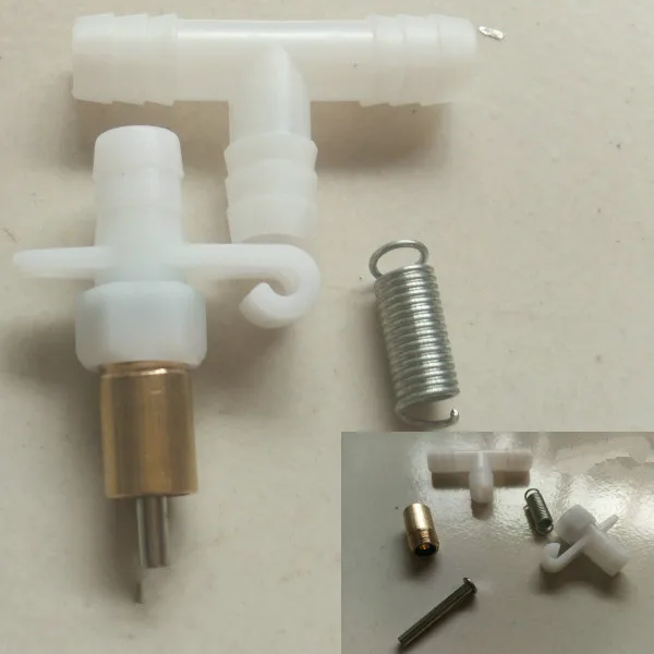 

100PCS no spring nipple water dispenser, hook plastic sheet, pure copper drinking water heater, bright surface nipple