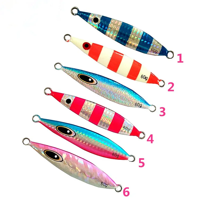 Slow Jigs 60 г 9 см металлическая рыболовная приманка для длительного литья джиггинга