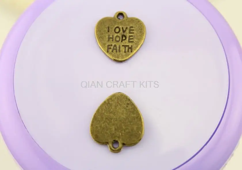 150pcs medium Love hope faith Charm Pendant Faith Hope Believe Dream DIY Supplies antique bronze drops 16X15mm | Дом и сад