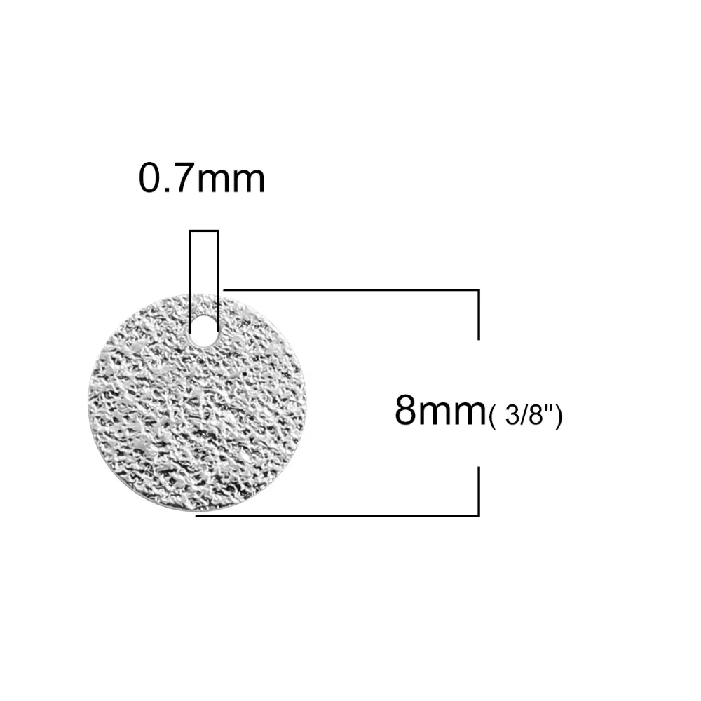 DoreenBeads медный серебристый цвет круглые подвески модные детали для
