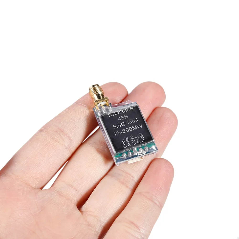 TS5823LS 5 8G Mini 25-200 МВт 48 каналов регулируемый переключаемый AV беспроводной FPV