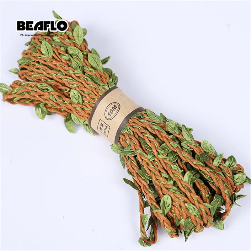 10 м/лот искусственная фотография шнур листья для свадебного украшения сделай сам