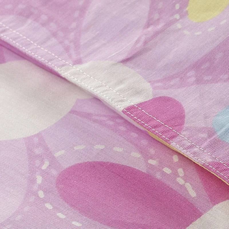 100% Cotton Home Flowers Bedding Flat Sheet Coverlet Coverlid Queen King Size Bed | Дом и сад