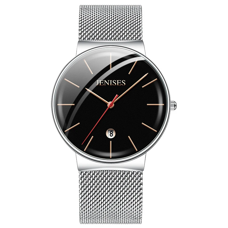 Мужские часы 2020 новая модель Jenises простые классические бизнес Кварцевые наручные