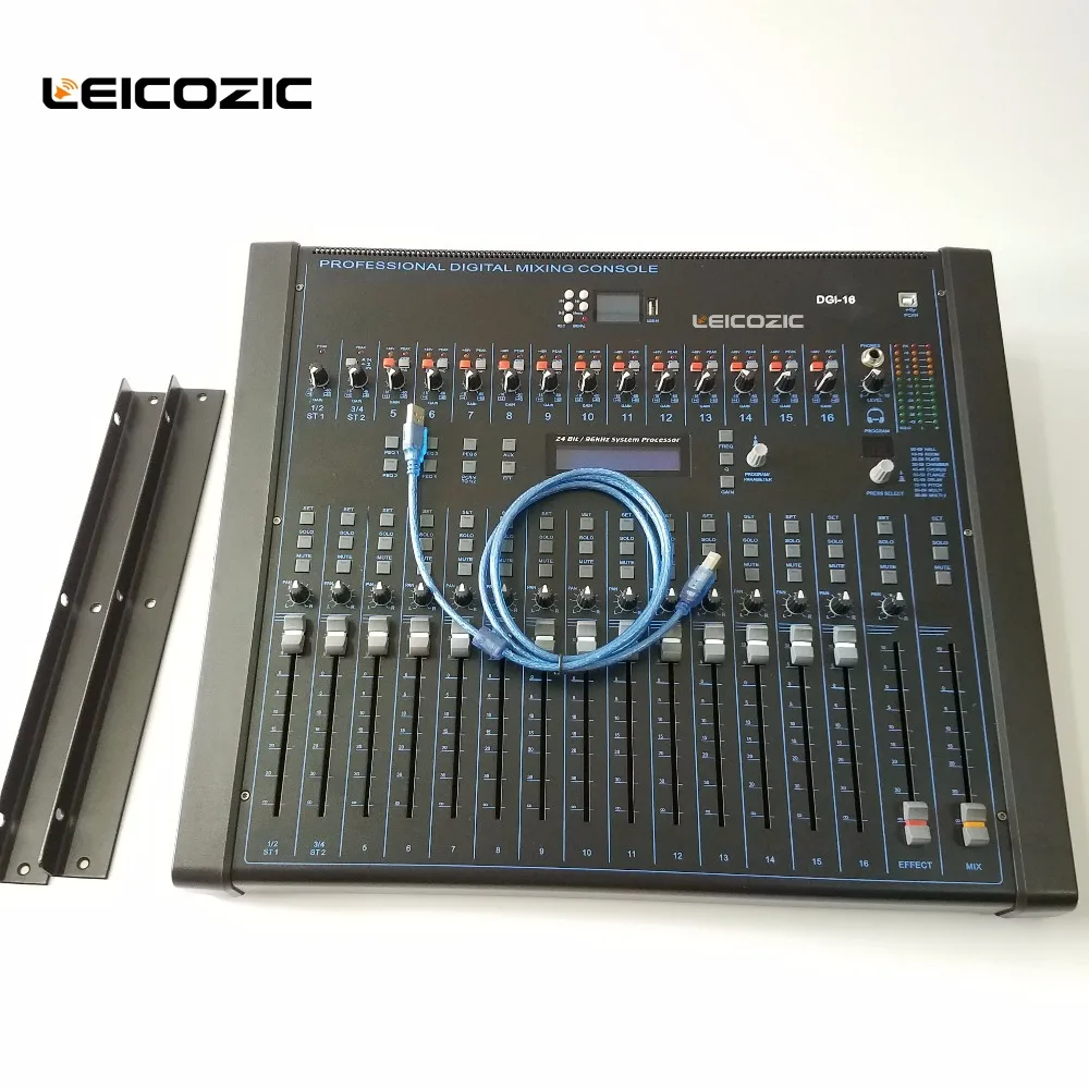 Leicozic 16-канальный цифровой смеситель студия Live DGI16 аудио цифровой студийный смеситель стойку компактный с возможностью записи для сцены