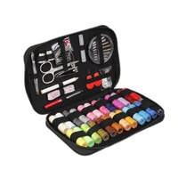 90pcsset portable diy sewing box kit multifunction embroidery kitting needles quilting thread stitching tools with tape scissor