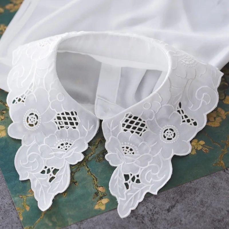 

Новые продукты, кружевной декоративный полый съемный заостренный воротник, лиф, воротник рубашки с кружевным краем для свитера, рубашки