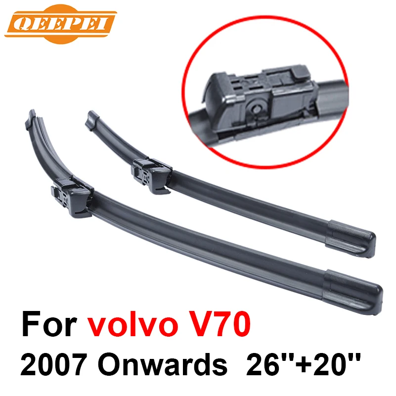 QEEPEI Передняя и задняя Щетка стеклоочистителя без рычага для volvo V70 2007 года высокое